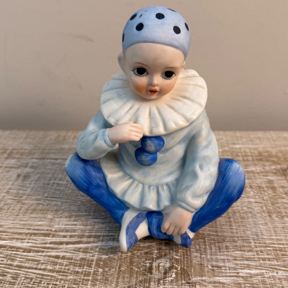 VTG MANN Clown Music Box, Japan, UGC, 6"